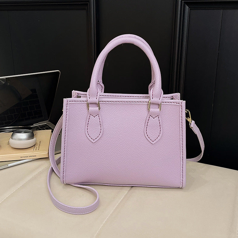 Women's Material Cloth National Style Homemade Contrast Color Tote Bag