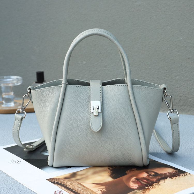 Leather Female Lady Commuter Mother Elegant Bucket Bag