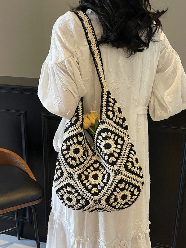 Women's Spring Cotton Braided Western Style Urban Shoulder Bags