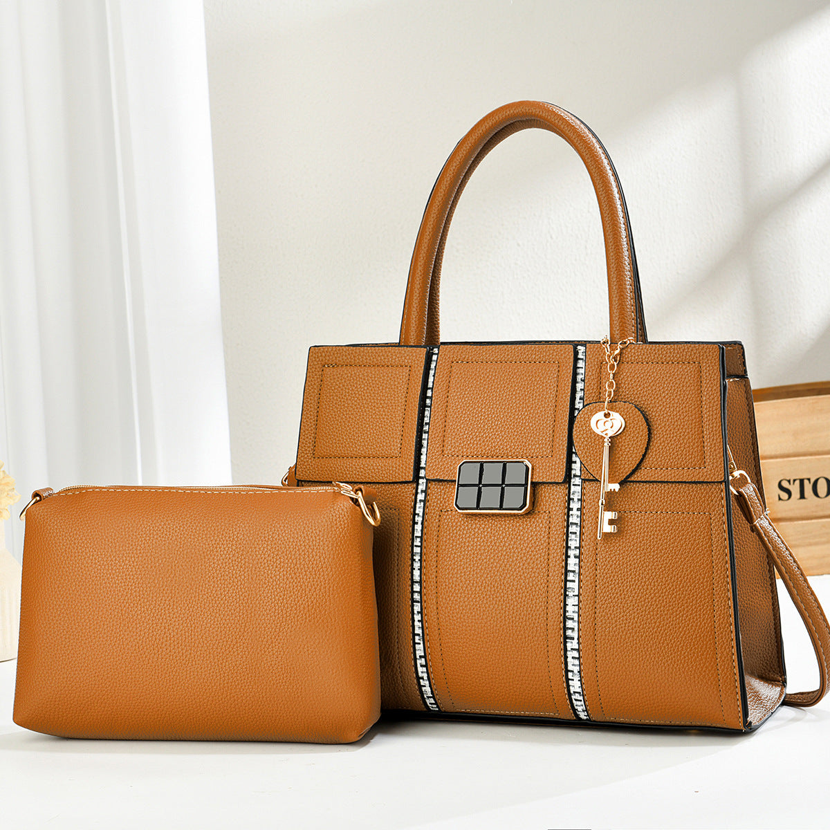 Unique Classic Trendy Stylish Two-piece Fashion Women's Handbag