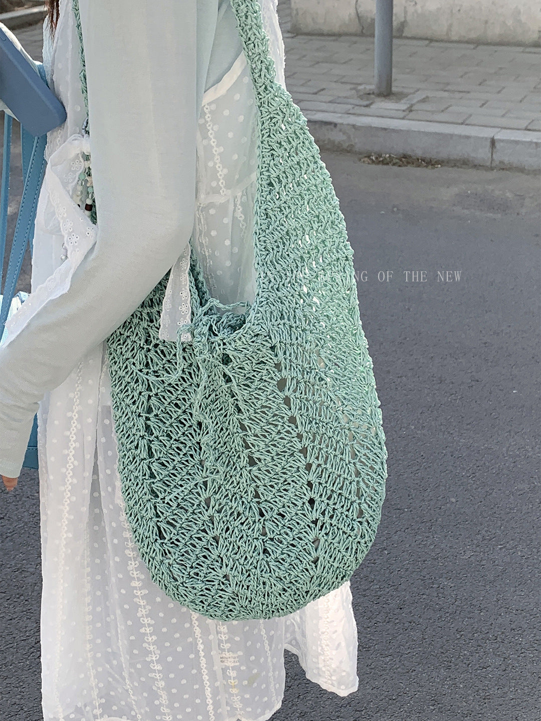 Women's Style Summer Fashion Large Capacity Knitted Underarm Bag