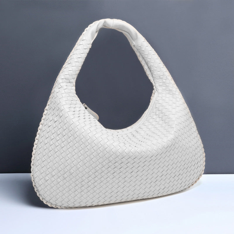 Women's Crescent Woven Large Capacity Simple Bags