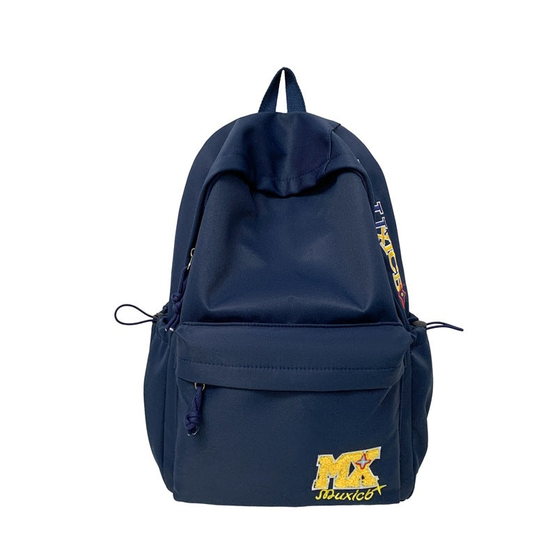For Male Female College Korean Large Capacity Solid Color Junior Backpacks