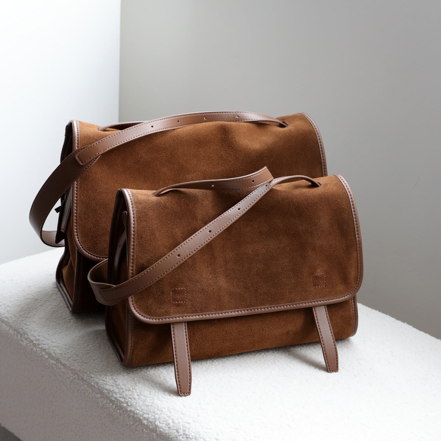 Fashion Women's Frosted Cowhide Retro Leather Women's Shoulder Bag