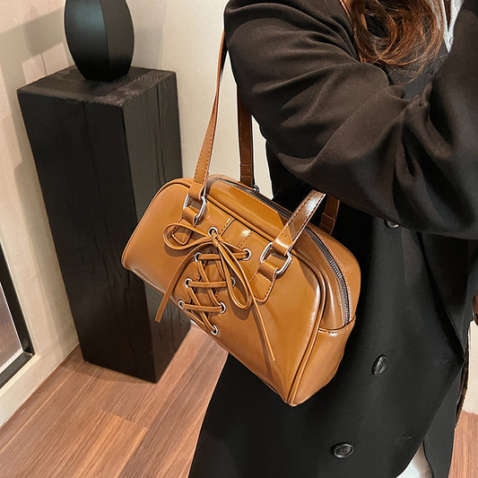 Women's Bowknot Hot Underarm Bowling Pillow Commuter Women's Shoulder Bag