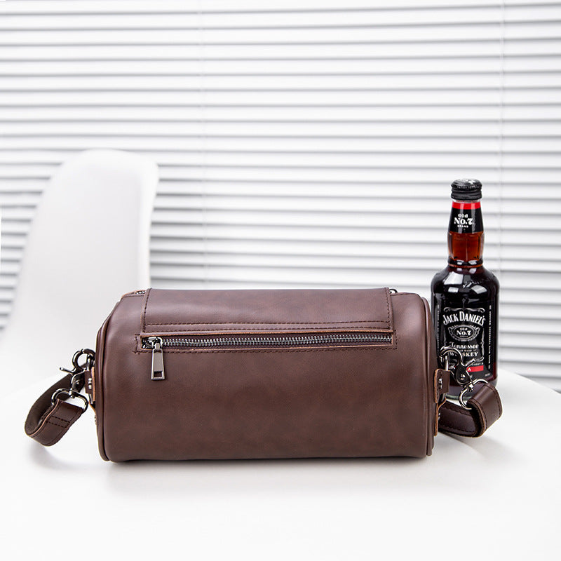 Men's Style Fashion Leather Retro Crazy Horse Trendy Men's Messenger Bag