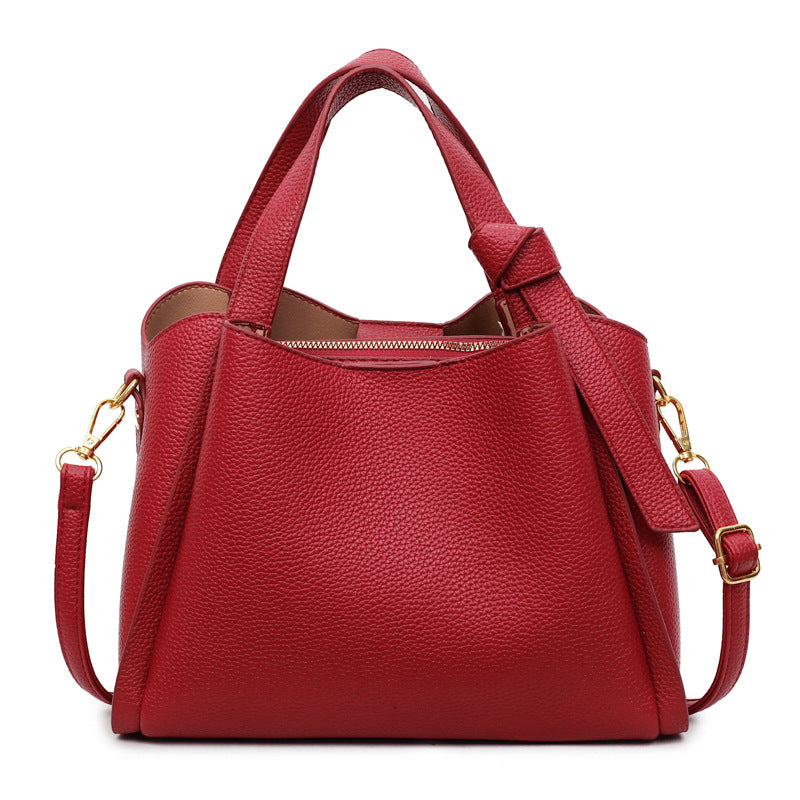 Women's Spring Simple Advanced Texture Trendy Large Capacity Commuter Shoulder Bags
