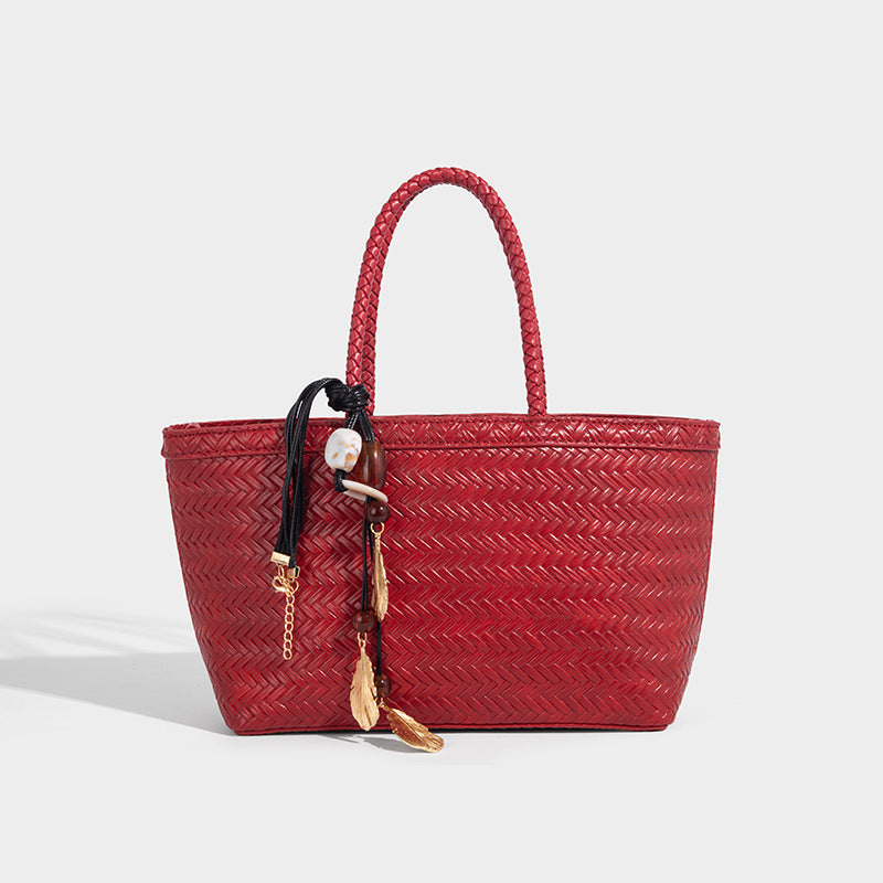 Charming Women's High-grade Knitting Fashionable Commuter Bags