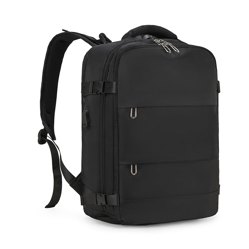 Women's & Men's Business Trip Large Space Computer Pocket College Spine Leisure Backpack