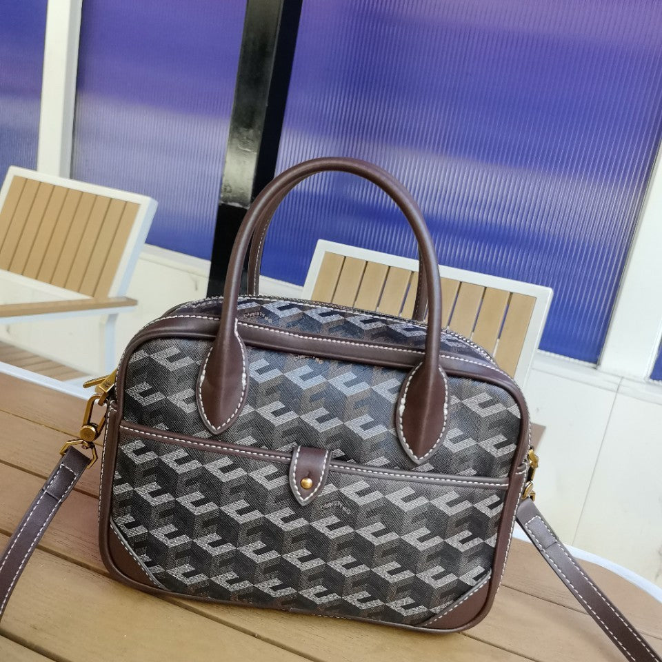 Fashion Women's Printed Advanced Texture Portable Shoulder Bags