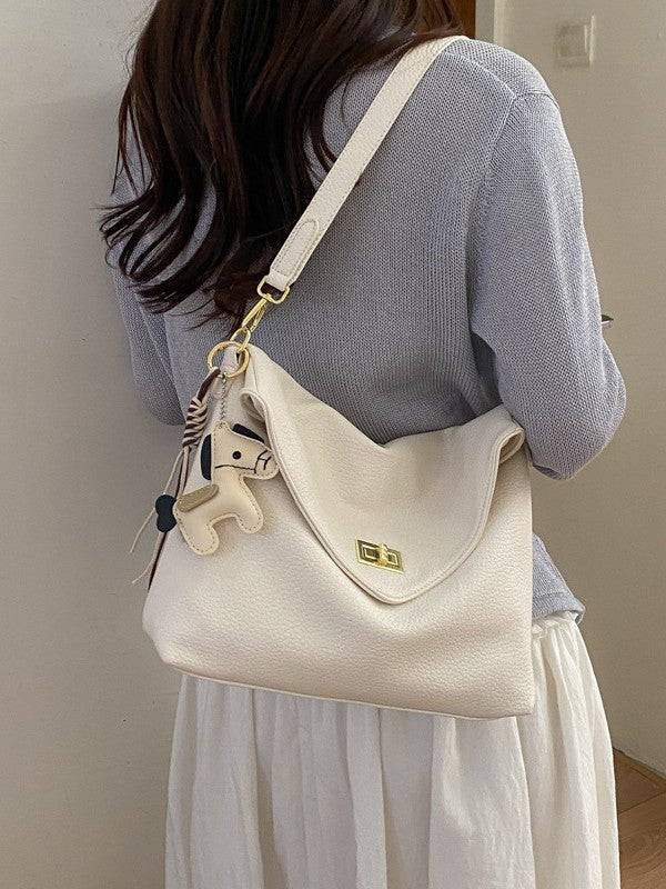 Women's Spring Korean Style Lazy Retro Soft Leather Underarm Bag