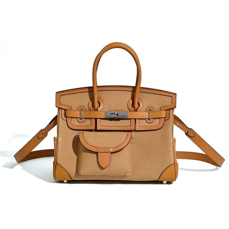 Canvas Top Layer Cowhide Advanced Fashion Bags