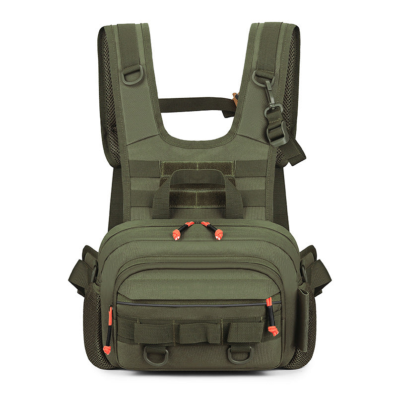 Lure Camouflaged Male Motorcycle Riding Vest Sports Backpack