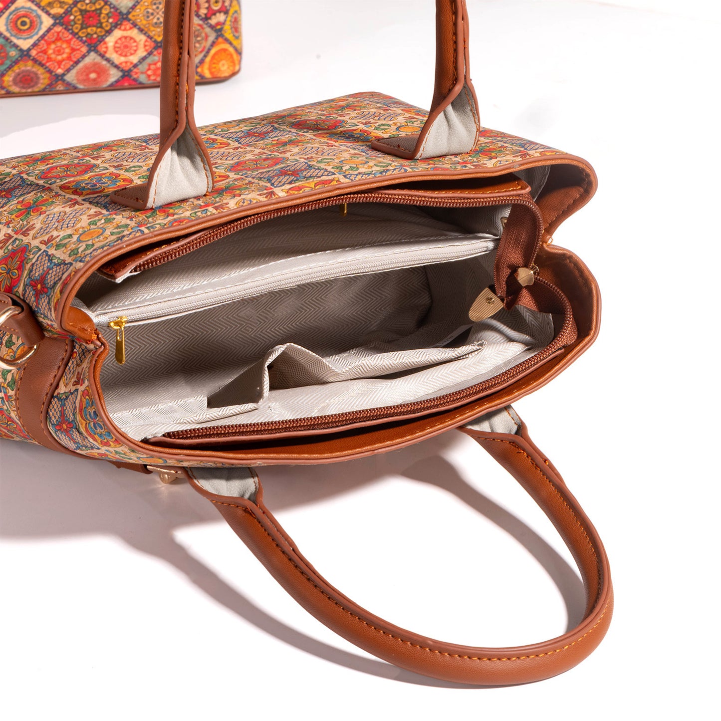 Women's Vintage Printed Tree Leather Fashionable Personalized Light Women's Handbag
