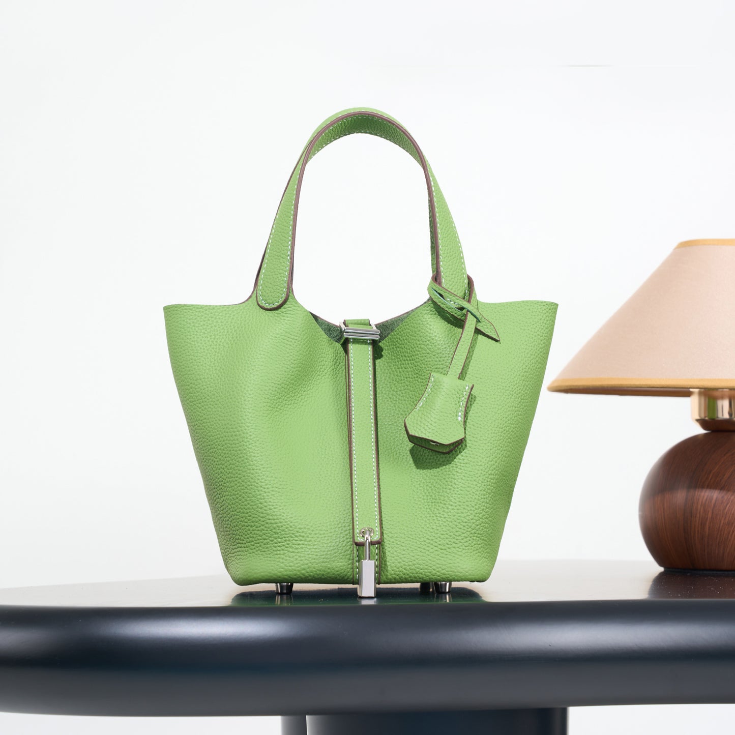 Classic First Layer Cowhide Vegetable Basket Light Luxury High-grade Genuine Women's Messenger Bag