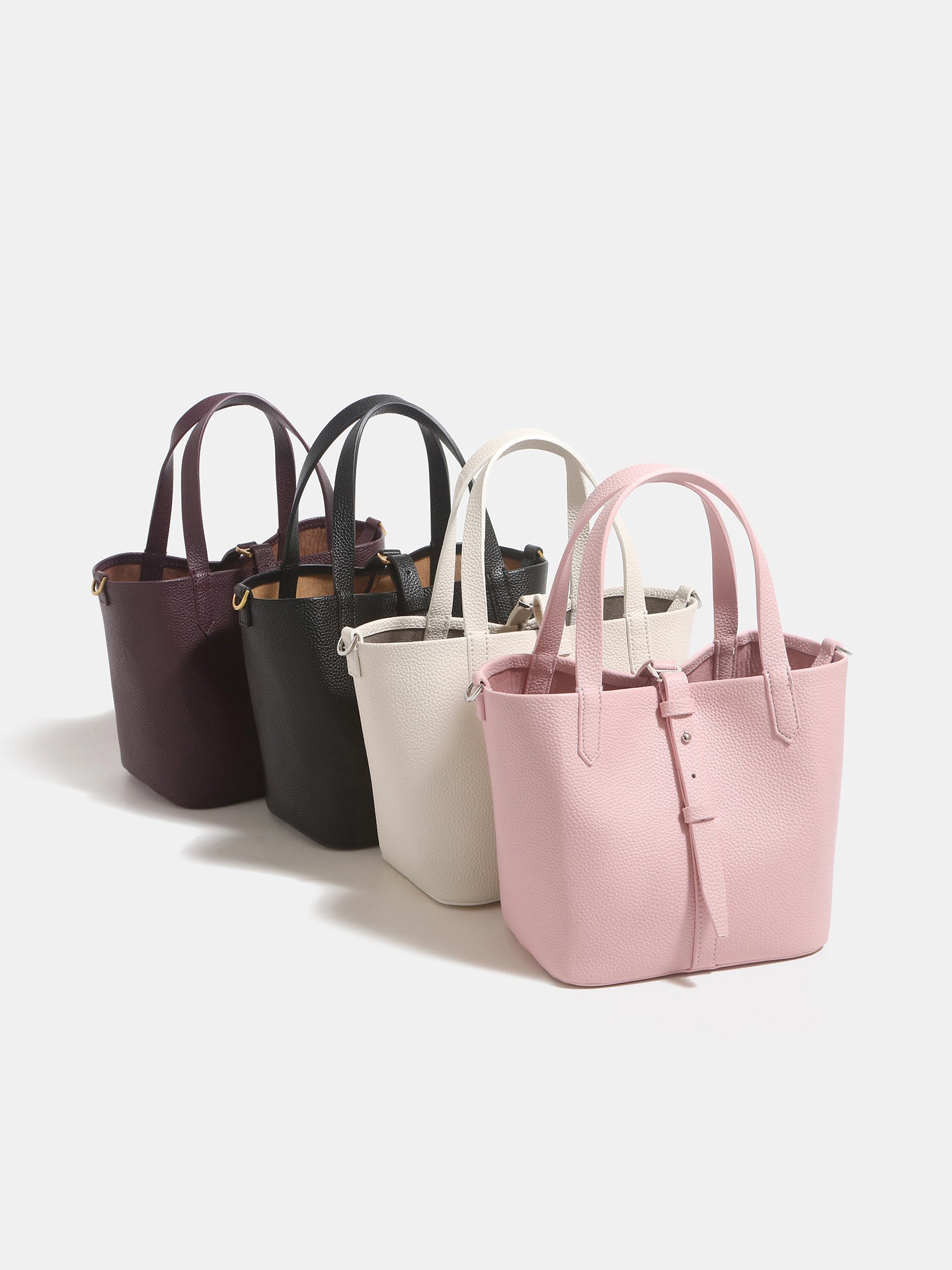 Simple Portable Vegetable Basket Female Commuter Large Capacity Cross Bucket Bags