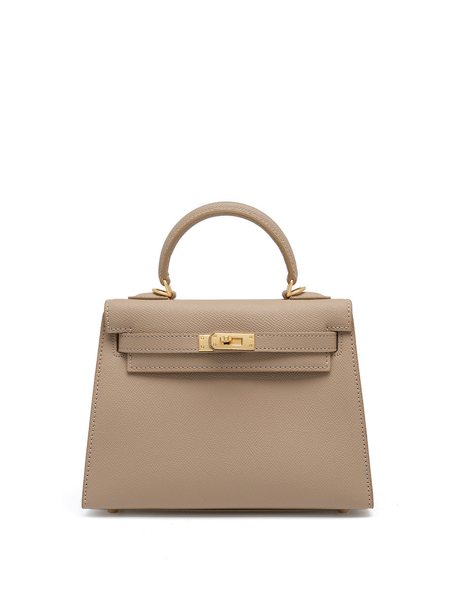 Women's Fashion Cattlehide Leather High-grade Genuine Kelly Women's Handbag