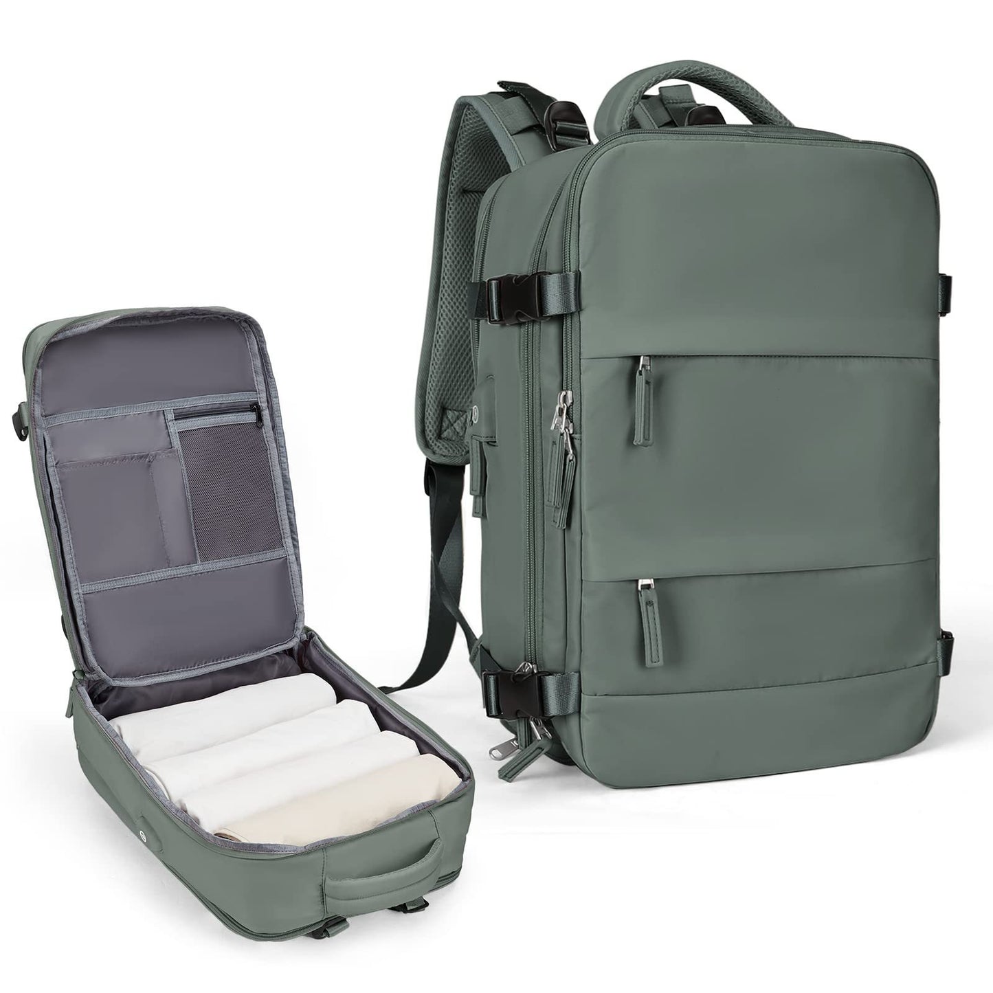 Women's & Men's Logo Airline Approved Carry-on Flight Waterproof Leisure Backpack