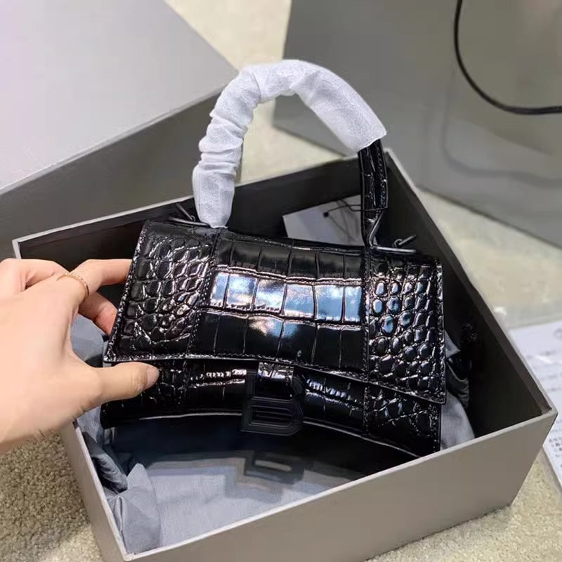 Women's Genuine Leather High Sense Cowhide Version Crocodile Pattern Women's Handbag