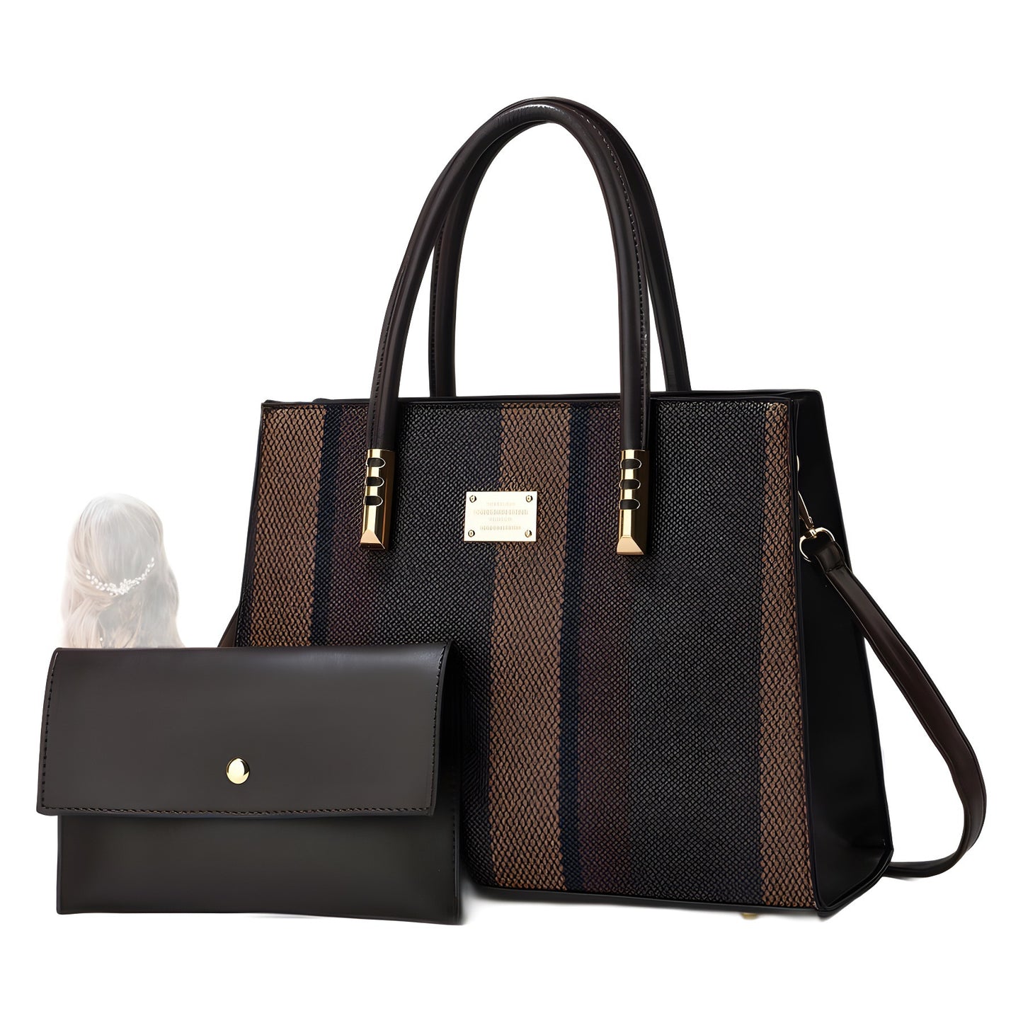 Pretty Women's Fashionable Large Capacity Color-matching Bags