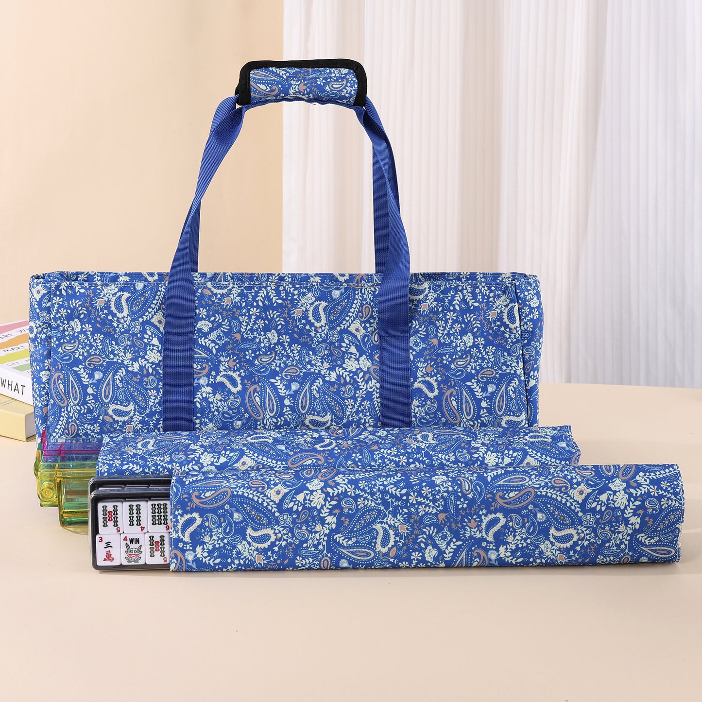Mahjong Set Large Capacity Portable Toiletry Folding Bags
