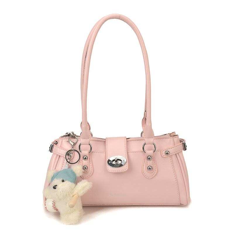 Women's Fashion Rivet High Sense Minority Simple Underarm Bag