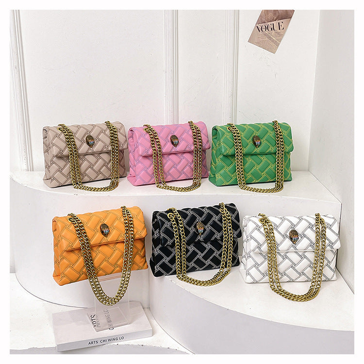 Cool Contrast Color Embroidery Thread Eagle Head Bags