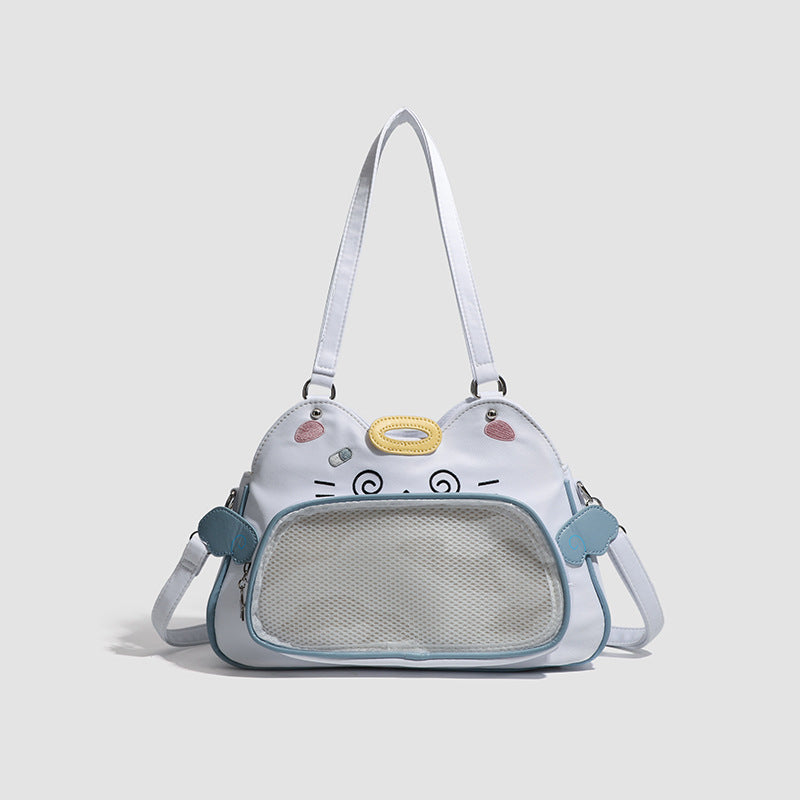 Cartoon Two-dimensional Style Snack Grain Junior Women's Messenger Bag
