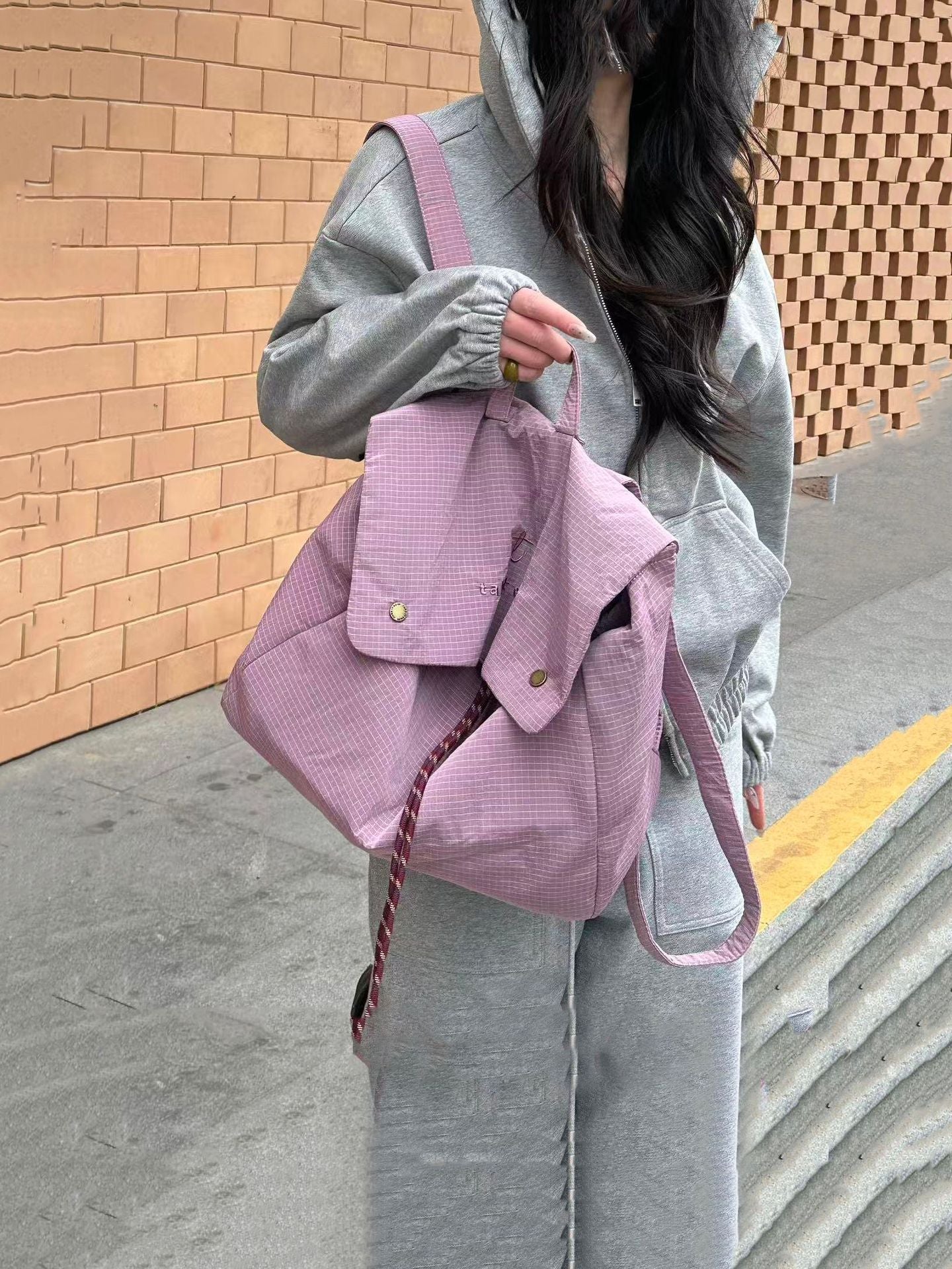 Women's Korean Style Nylon Cloth Large Capacity Lightweight Fashion Commuter Women's Backpack