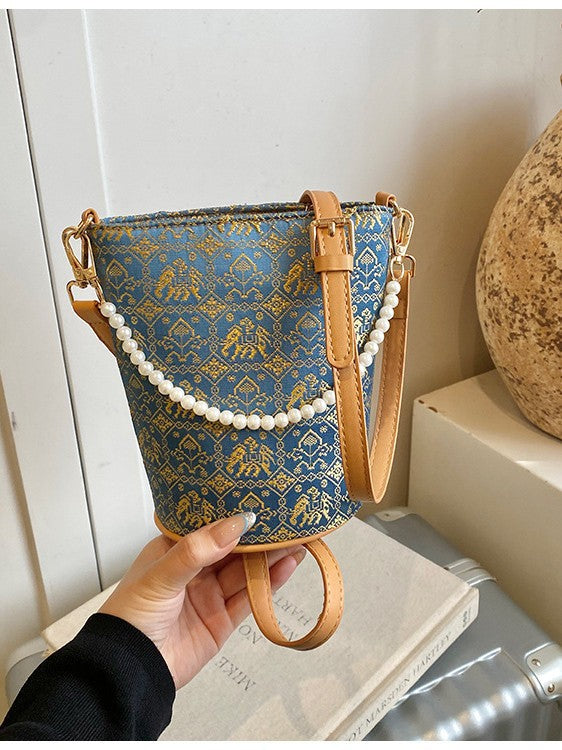 Women's Jin Fashion National Tide Fresh Air Culture Chinese Bucket Bag