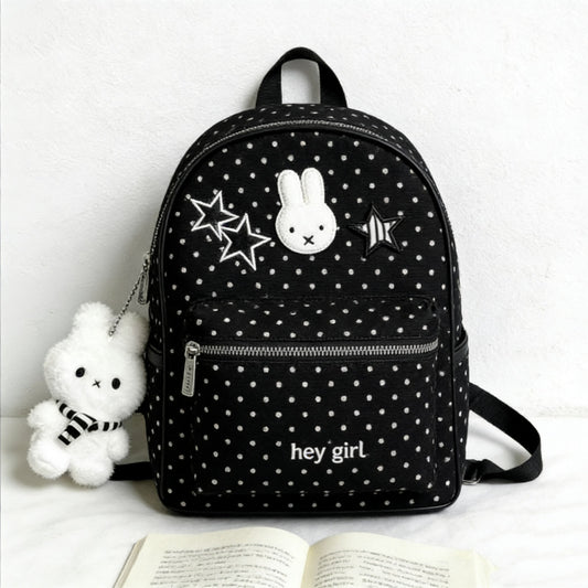 Cute Cartoon Polka Dot Korean Large Capacity School Bags