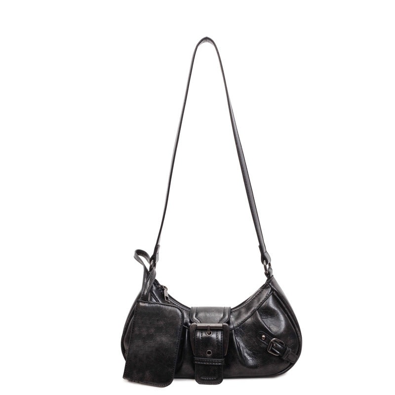 Women's American Retro Commuting Elegant Motorcycle Trendy Fashion Women's Messenger Bag