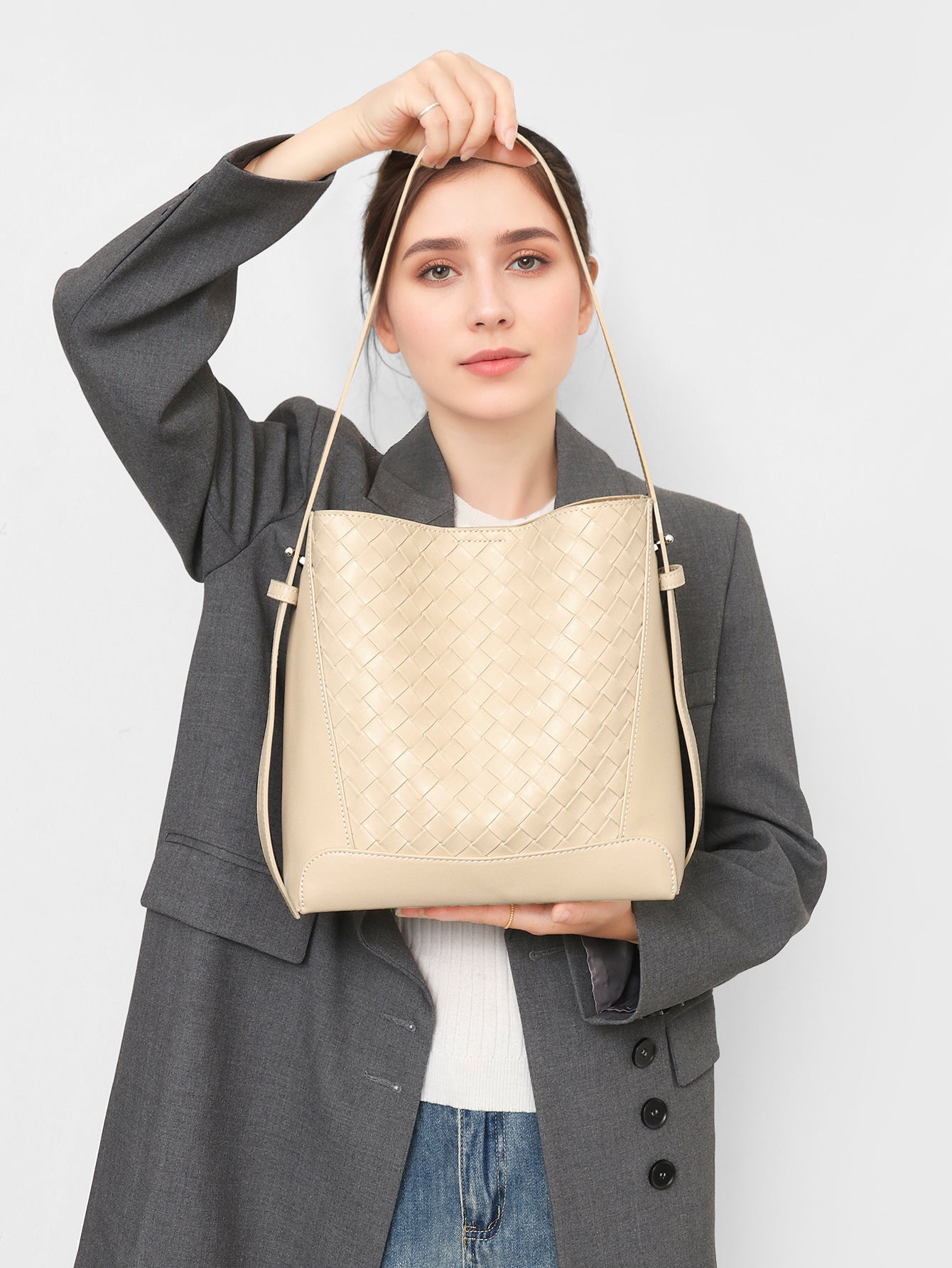 Women's Large Genuine Leather Capacity Practical Commuter Bags