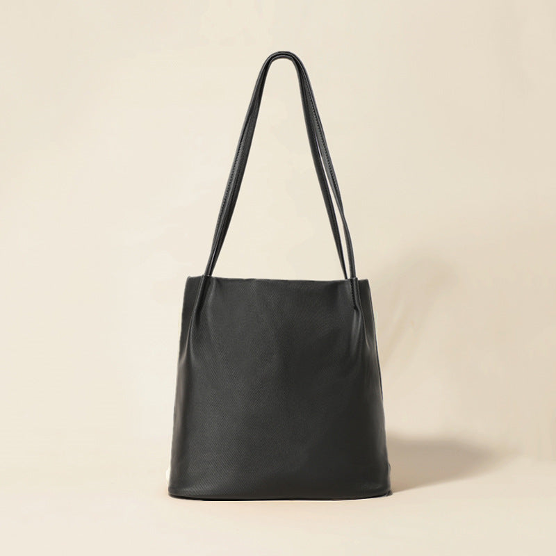 Women's Home Temperament Simple Commuter Underarm For Bucket Bag