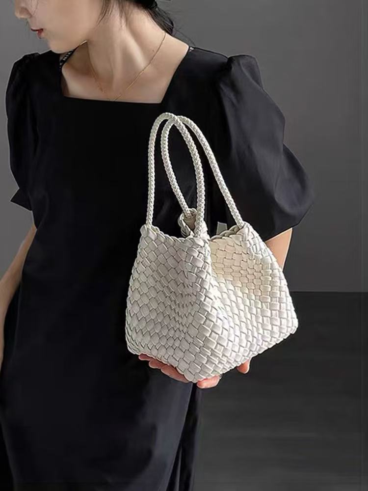 Women's High Sense Niche Hand-woven Vegetable Basket Women's Handbag