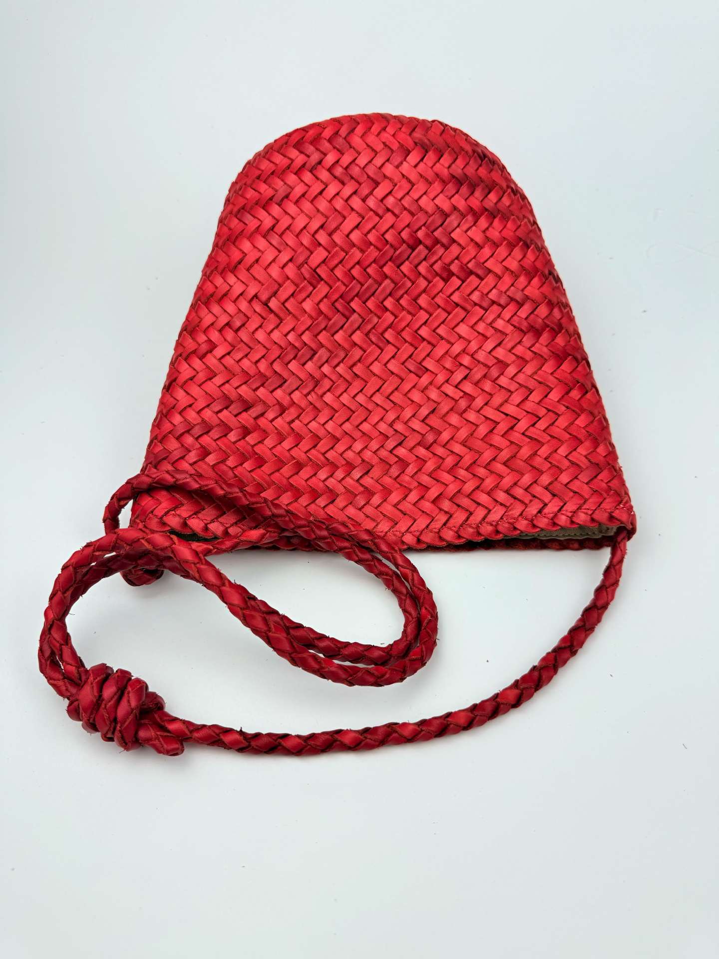 Summer Woven Genuine Leather Handmade First Bags