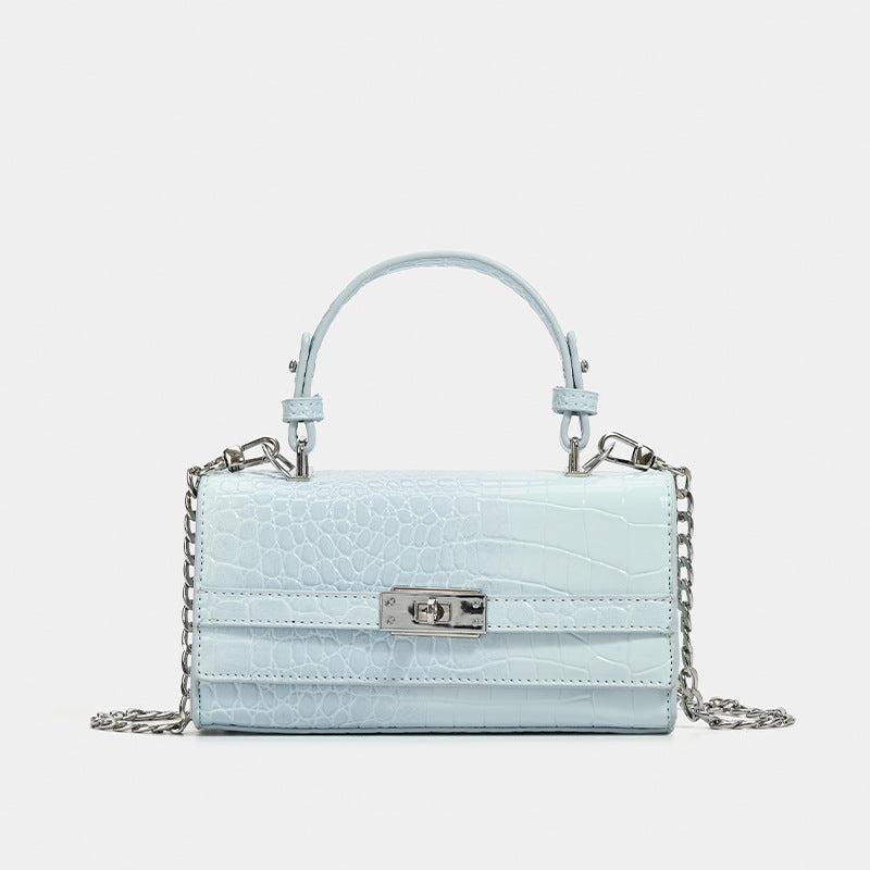 Women's Design Crocodile Pattern Portable Kelly Korean Style Bags