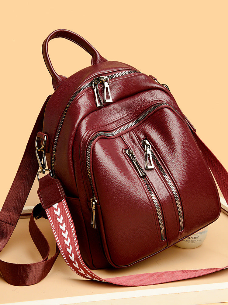 Women's Lychee Pattern Korean Style Trendy Stylish Backpacks