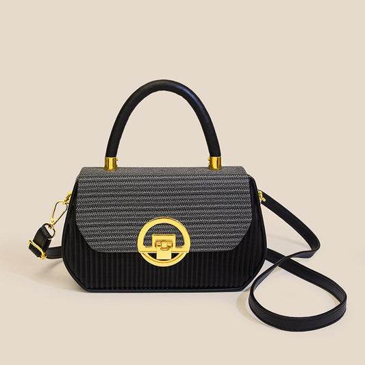 Western Style Contrast Color Underarm Niche Women's Shoulder Bag