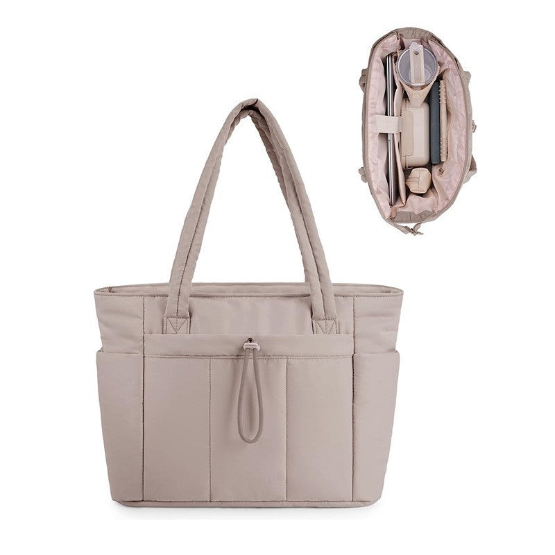 Graceful Attractive Women's Quilted Convenient Computer Shoulder Bags