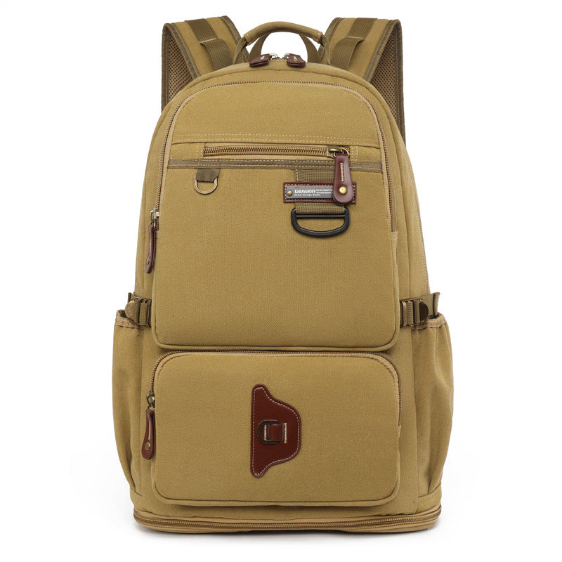Canvas Female Retro Fashionable Large Capacity Leisure Backpack