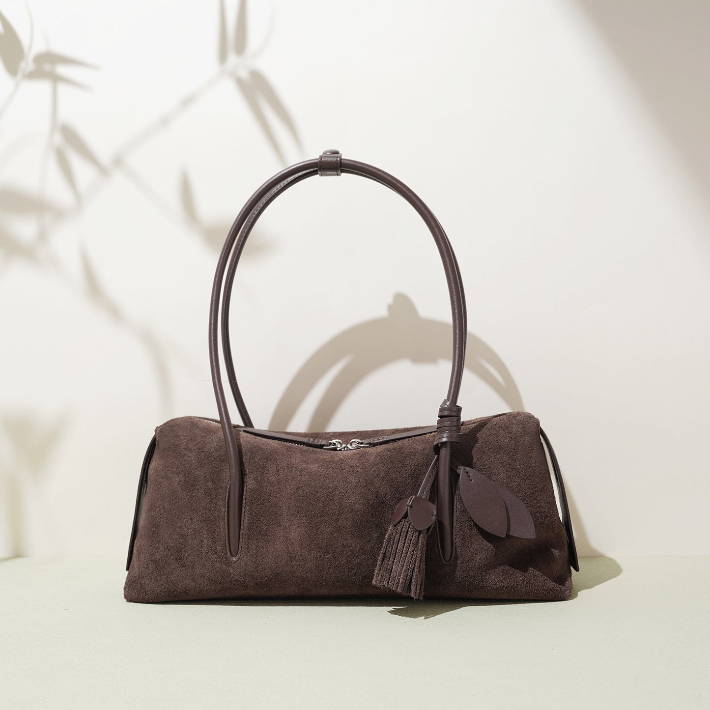 Niche Genuine Leather Dull Polish Simple Textured Lazy Tote Bags