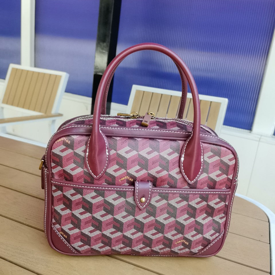 Fashion Women's Printed Advanced Texture Portable Shoulder Bags