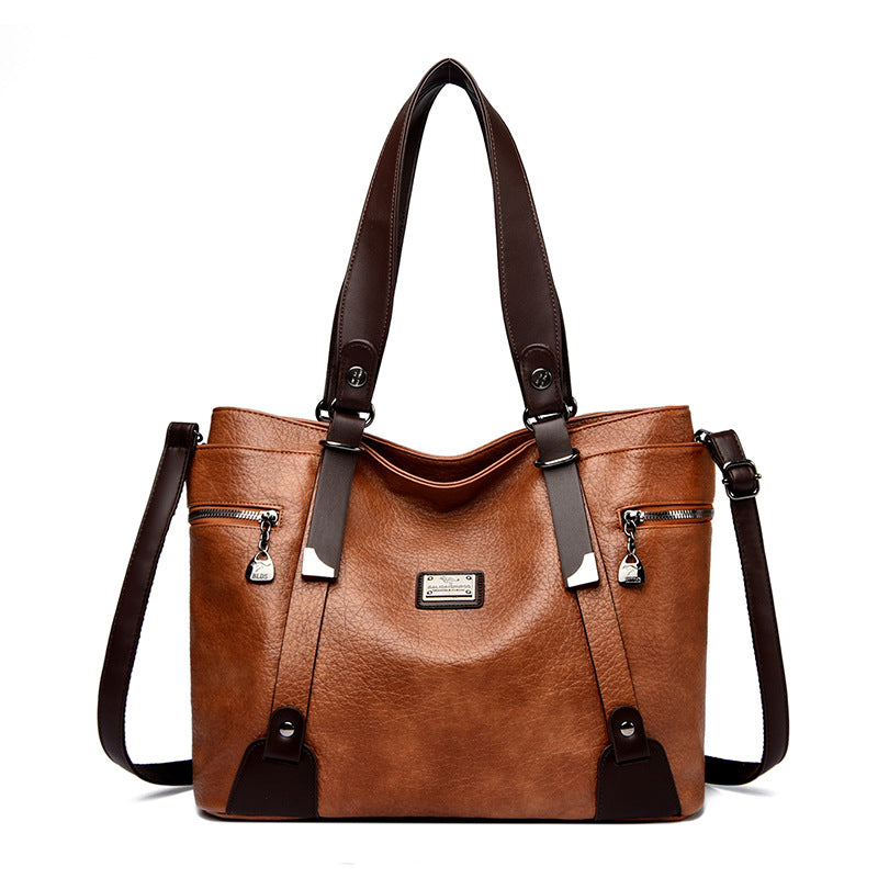 Women's Retro Simple Large Capacity Totes Portable Bags