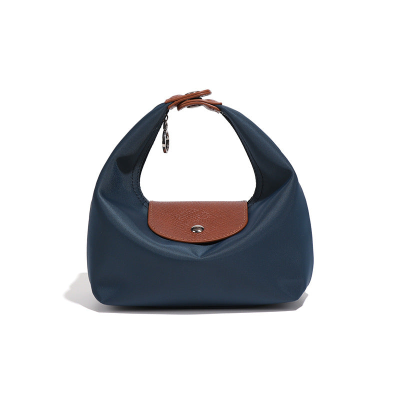 French Style Nylon Hand Carrying Lunch Box Waterproof Scratch Resistant Women's Handbag
