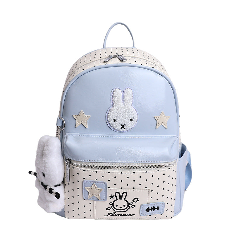Women's Cute Polka Dot Lightweight Good-looking Large Capacity Women's Backpack