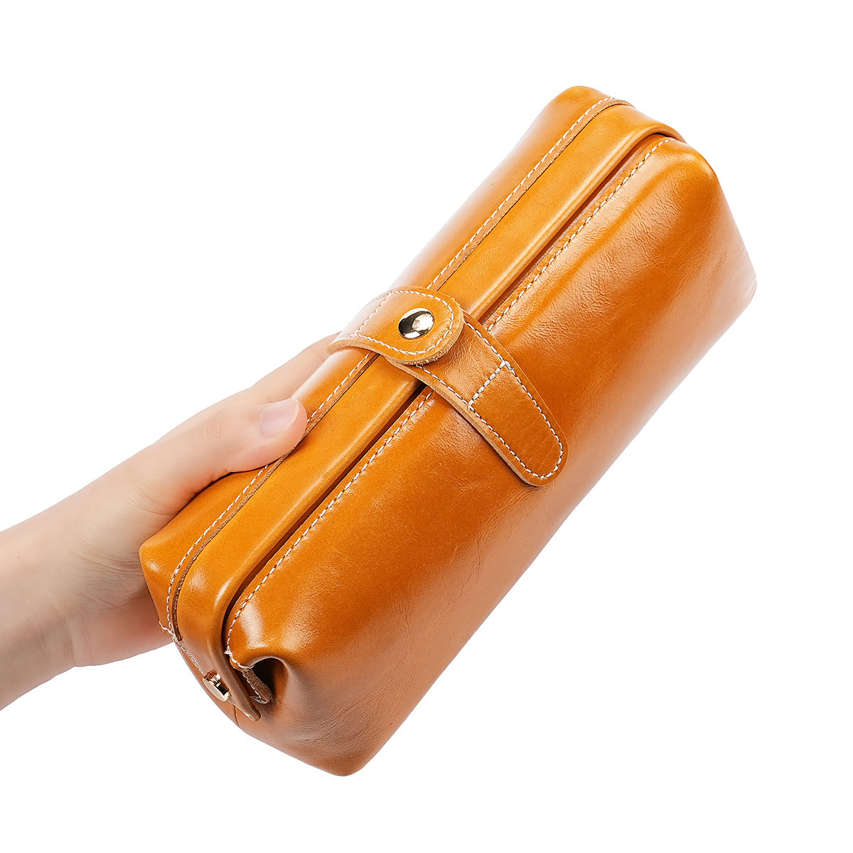 Waterproof First Layer Cowhide Eye Shadow Foundation Tools Bags
