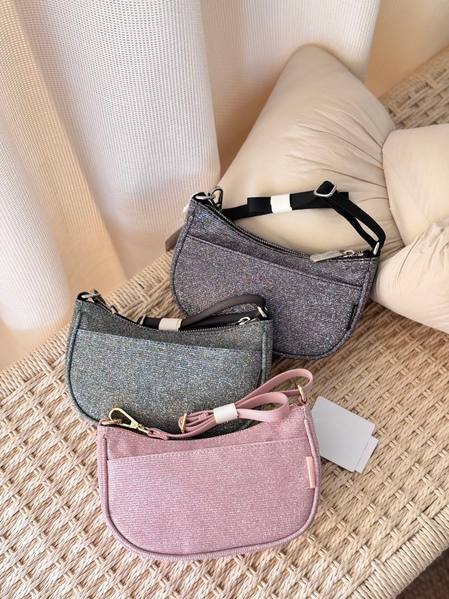 Style Shiny Crescent Large Capacity Trendy Underarm Bag