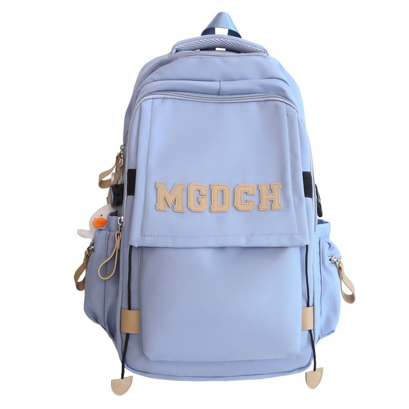 Women's & Men's Large Capacity Junior High Burden Reduction Leisure Backpack