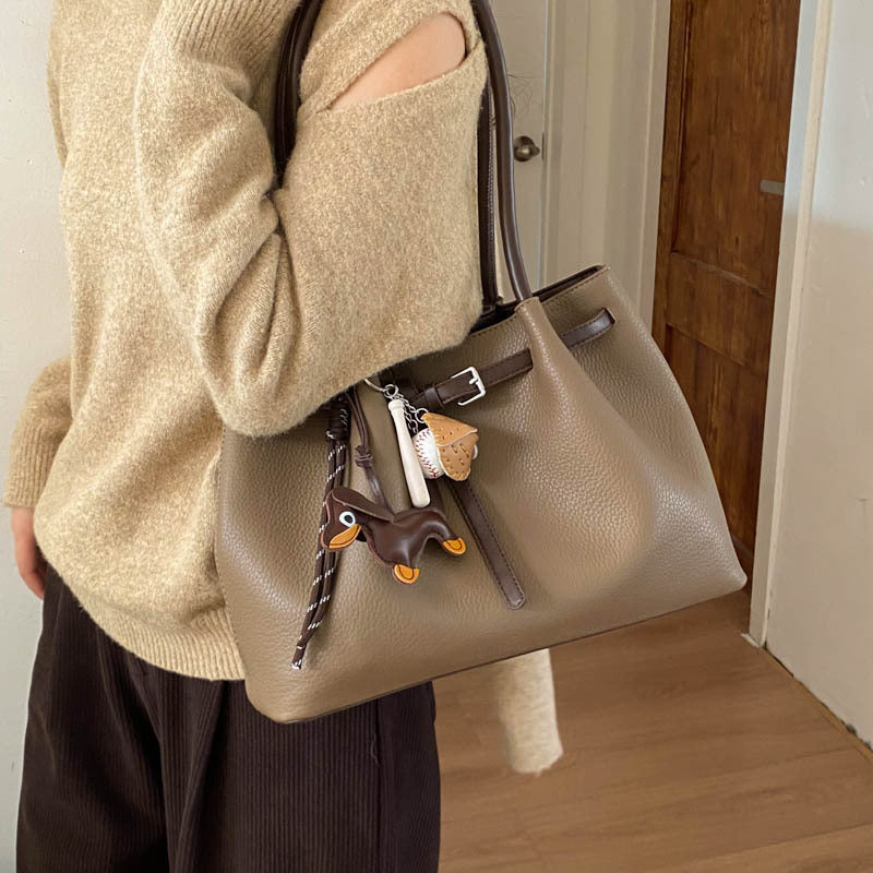 Commute Spring Advanced Texture Western Style Light Luxury Tote Bag